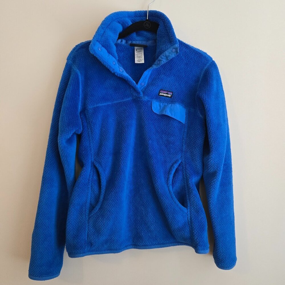 Women's Patagonia Re-Tool Snap-T Fleece Pullover Andes Blue in Size Small
